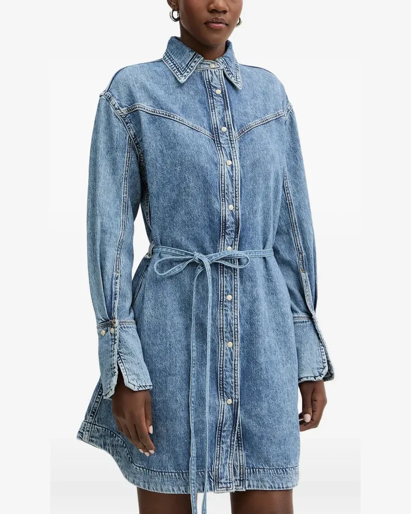 HUGO BOSS Minikleid mit Gürtel - Blau Blau