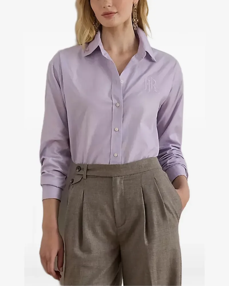 Ralph Lauren monogram buttoned shirt - Violett Violett