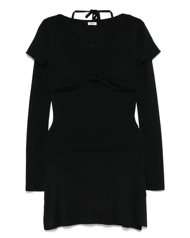 ABRA Langärmeliges Kleid - Schwarz Schwarz
