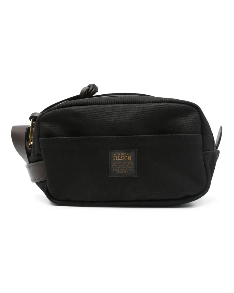 Filson Kulturbeutel mit Logo-Patch - Schwarz Schwarz