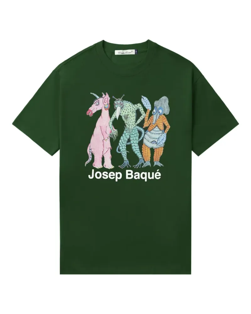 Undercover T-Shirt mit grafischem Print - Grün Grün