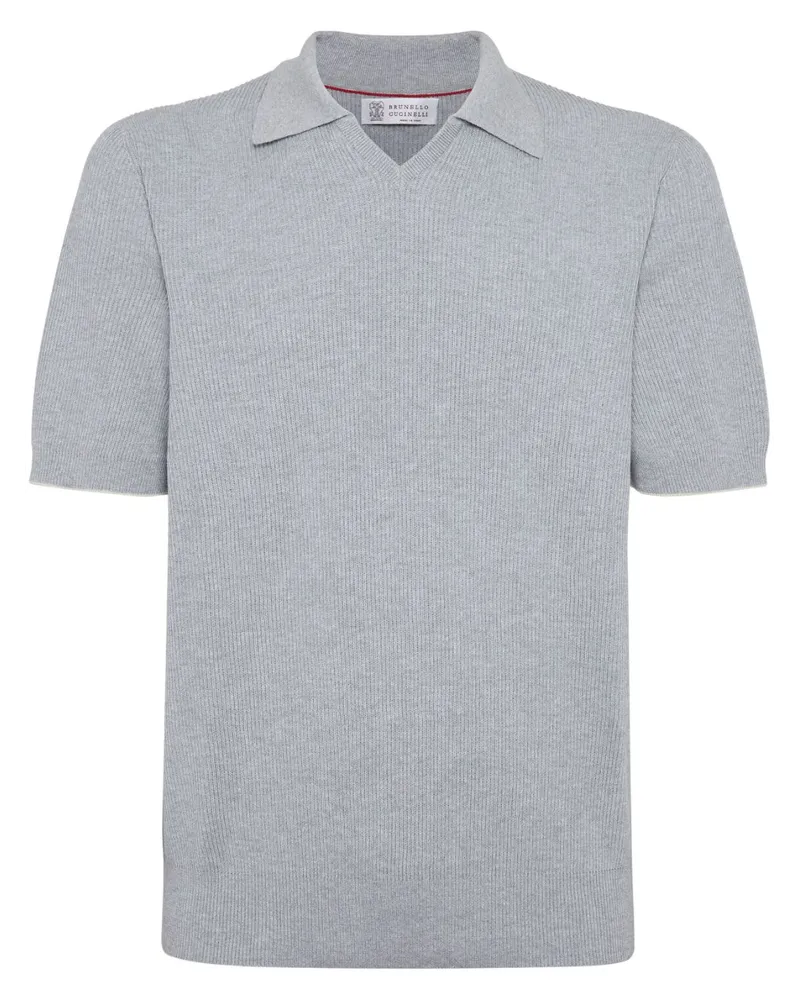 Brunello Cucinelli Gerippter Pullover - Grau Grau