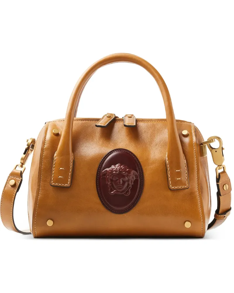 Versace Kleine Roomy Boston Tasche - Braun Braun