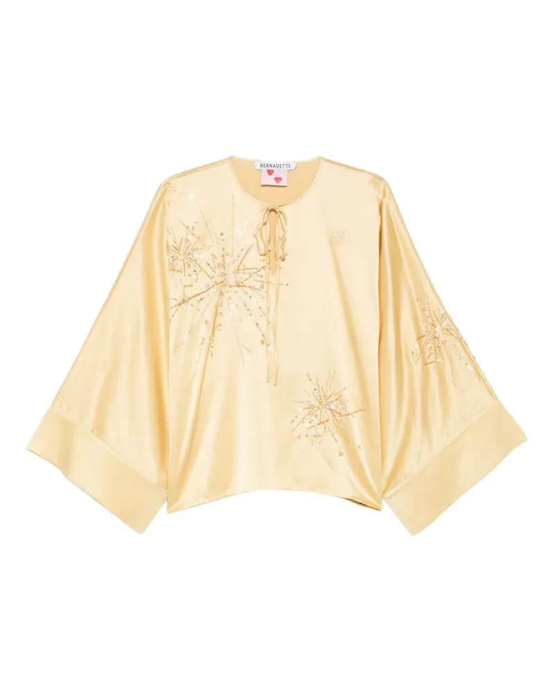 BERNADETTE Naomi sequin-embellishment blouse - Gelb Gelb