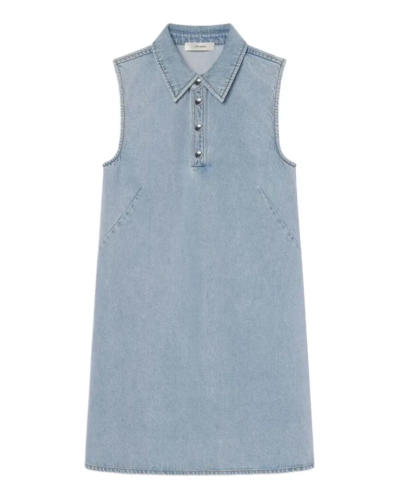 Frame Denim sleeveless denim mini dress - Blau Blau