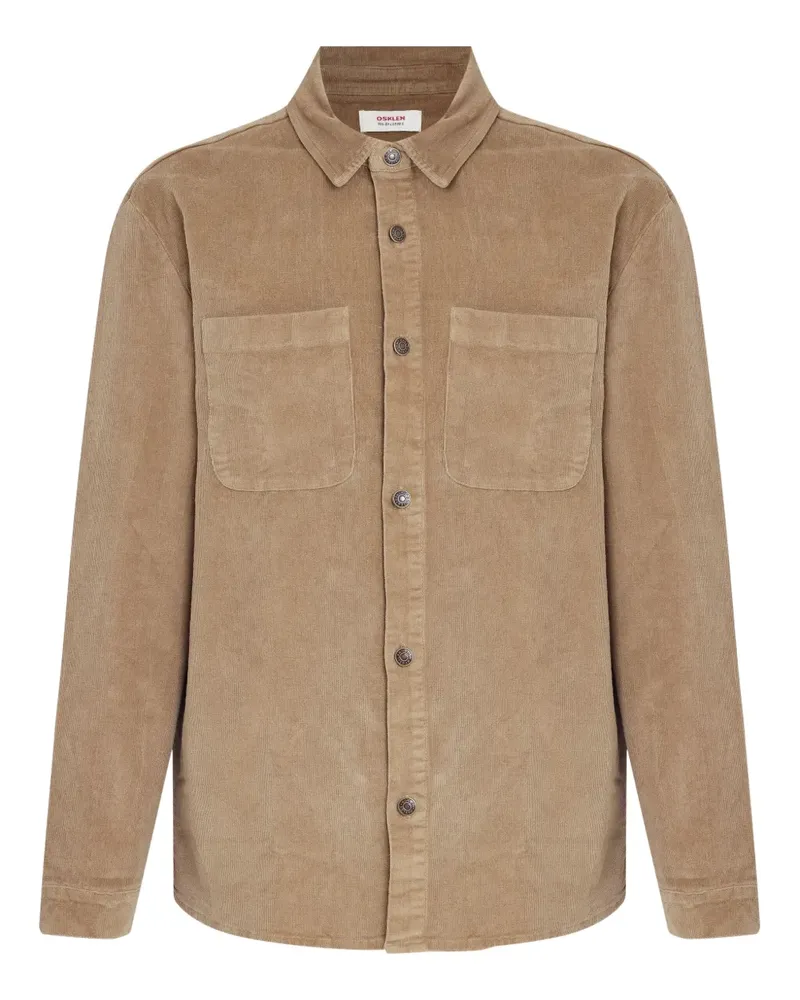 Osklen Hemdjacke aus Cord - Nude Nude