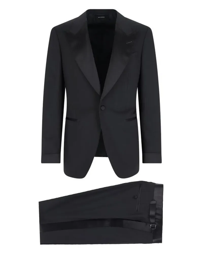 Tom Ford adjustable-waist suit - Schwarz Schwarz