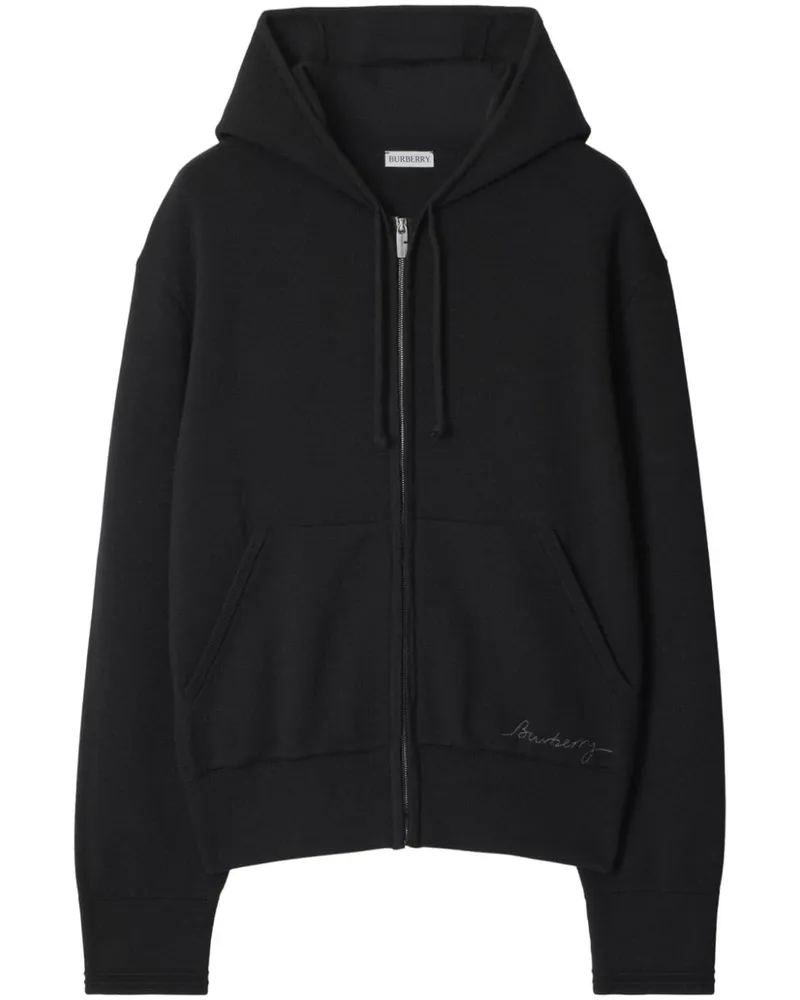 Burberry Jacke mit Logo-Stickerei - Schwarz Schwarz