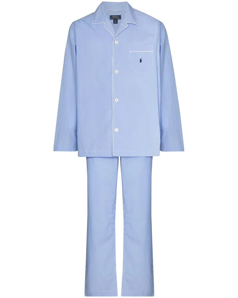 Ralph Lauren Pyjama mit Vichy-Karo - Blau Blau