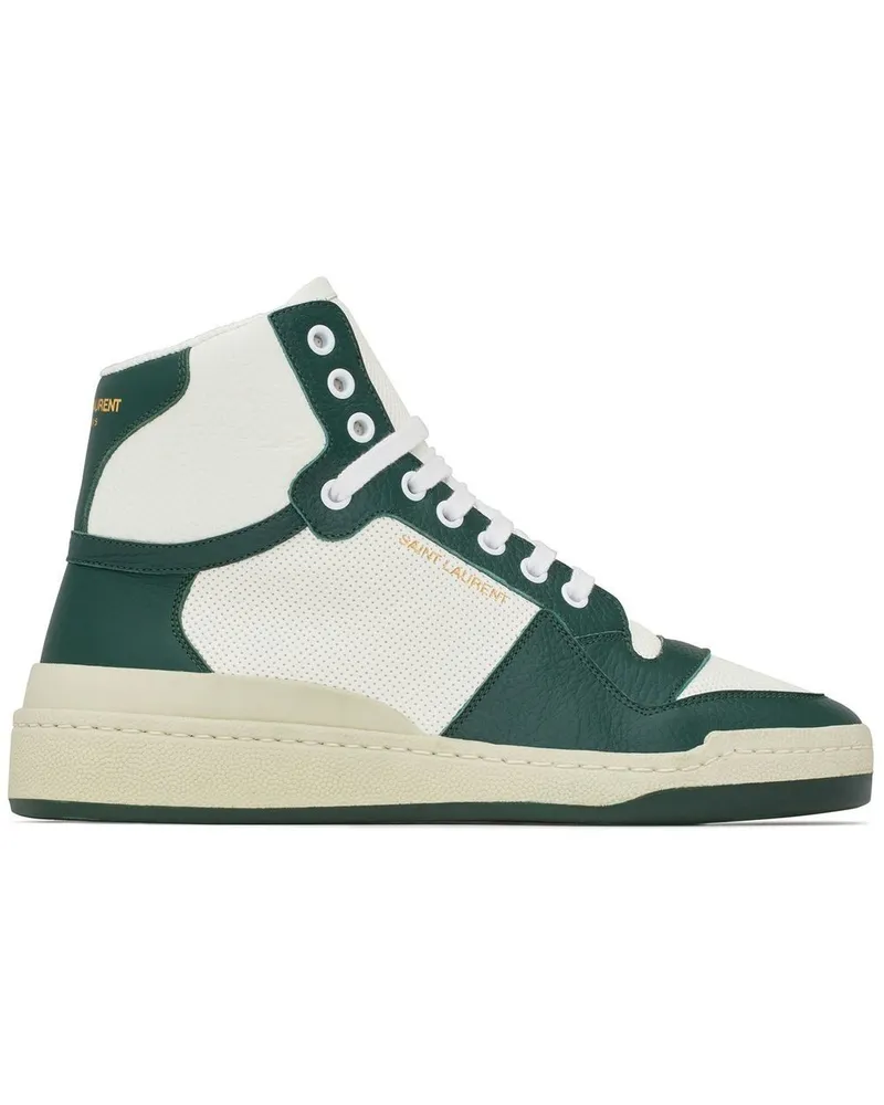 Saint Laurent High-Top-Sneakers mit Schnürung - Grün Grün