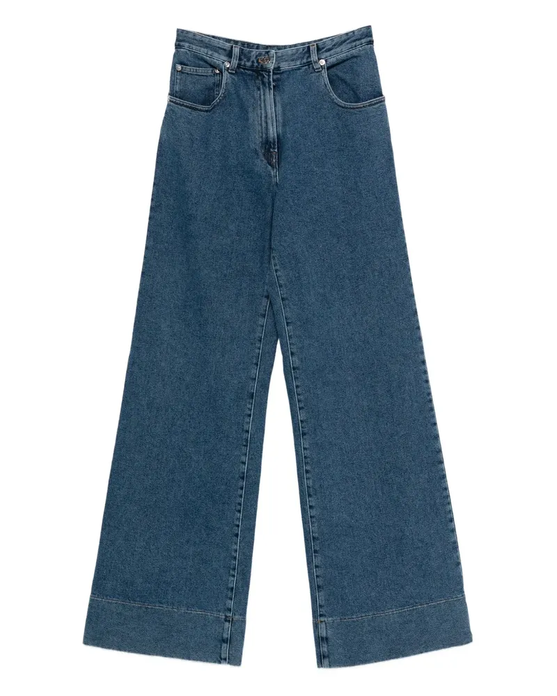 N° 21 Hose mit weitem Bein - Blau Blau