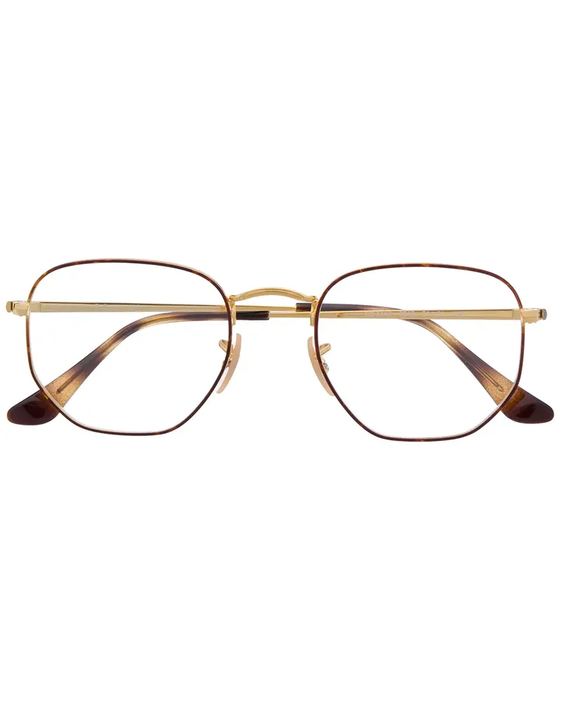 Ray Ban Eckige Oversized-Brille - Braun Braun