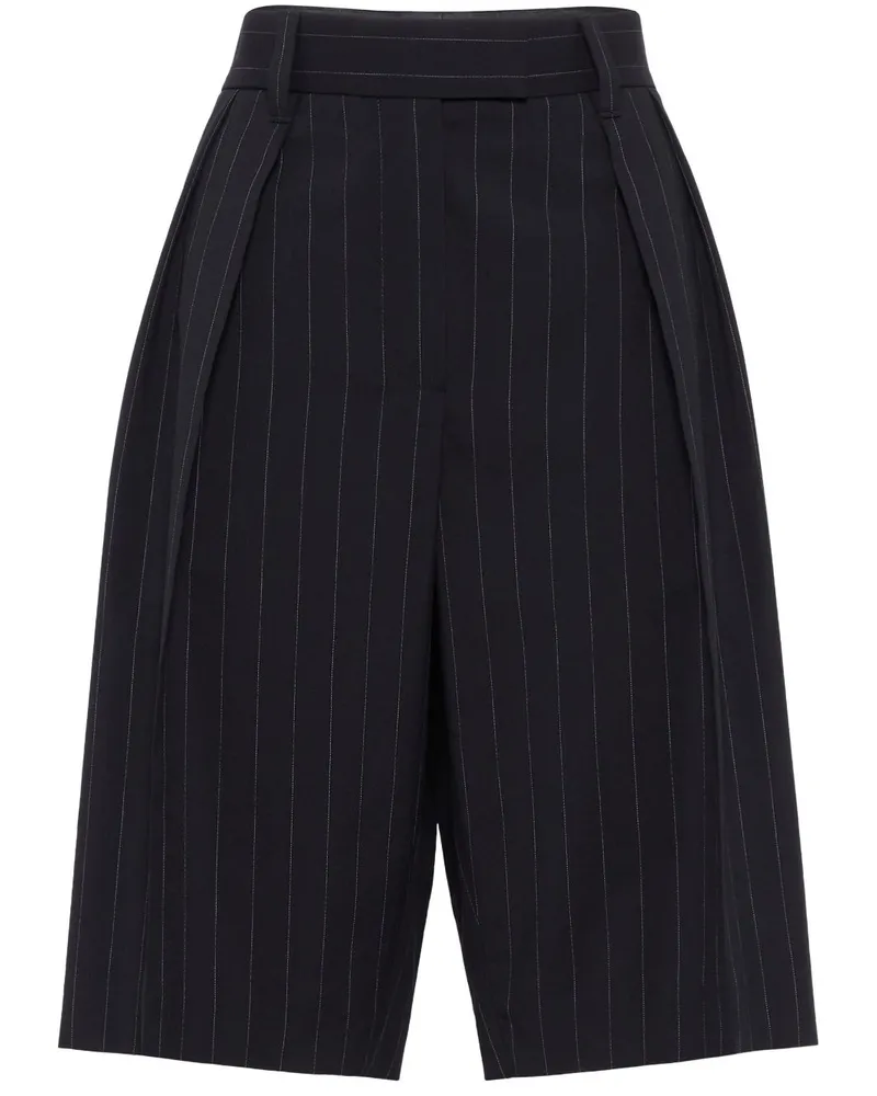 Brunello Cucinelli Bermudas mit Nadelstreifen - Blau Blau