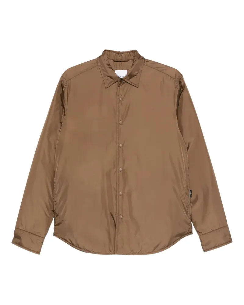 ASPESI padded press-stud shirt - Braun Braun