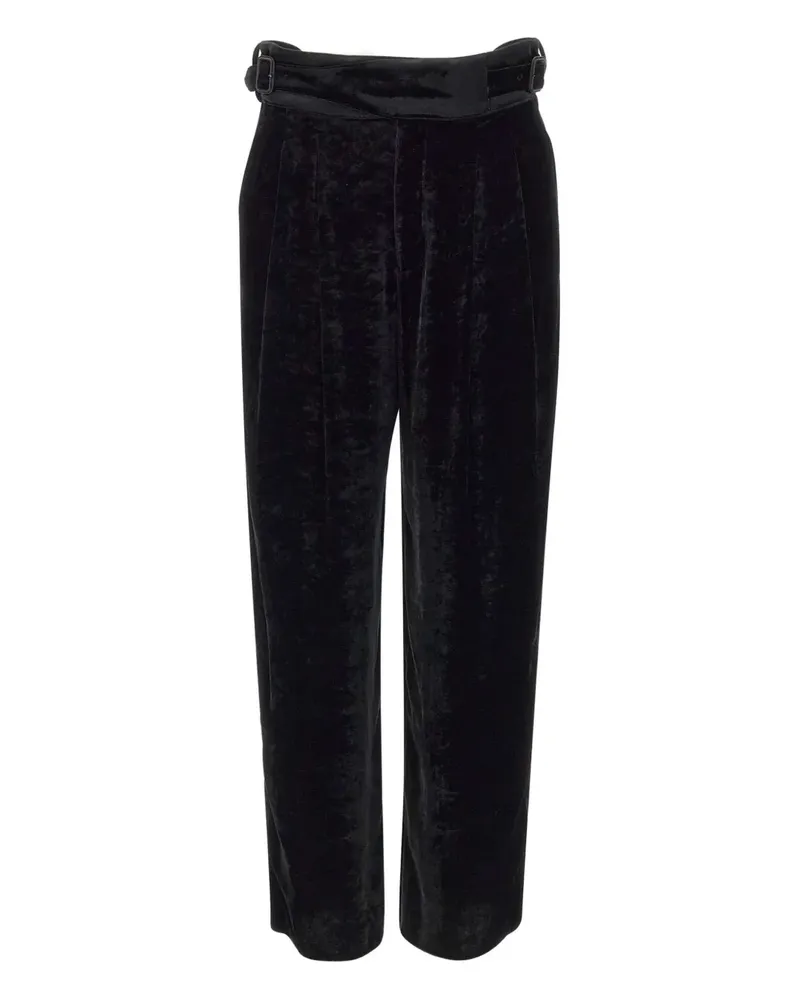 Emporio Armani Hose mit Schnallendetail - Schwarz Schwarz