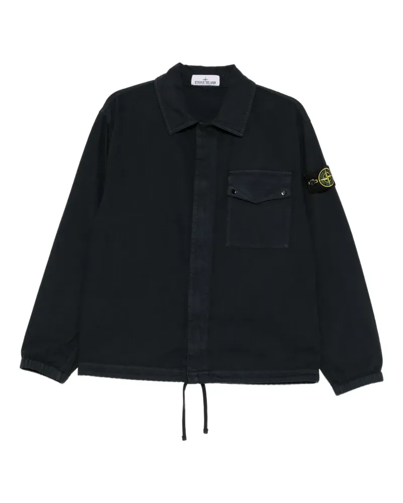 Stone Island Hemd mit aufgesetzter Tasche - Schwarz Schwarz