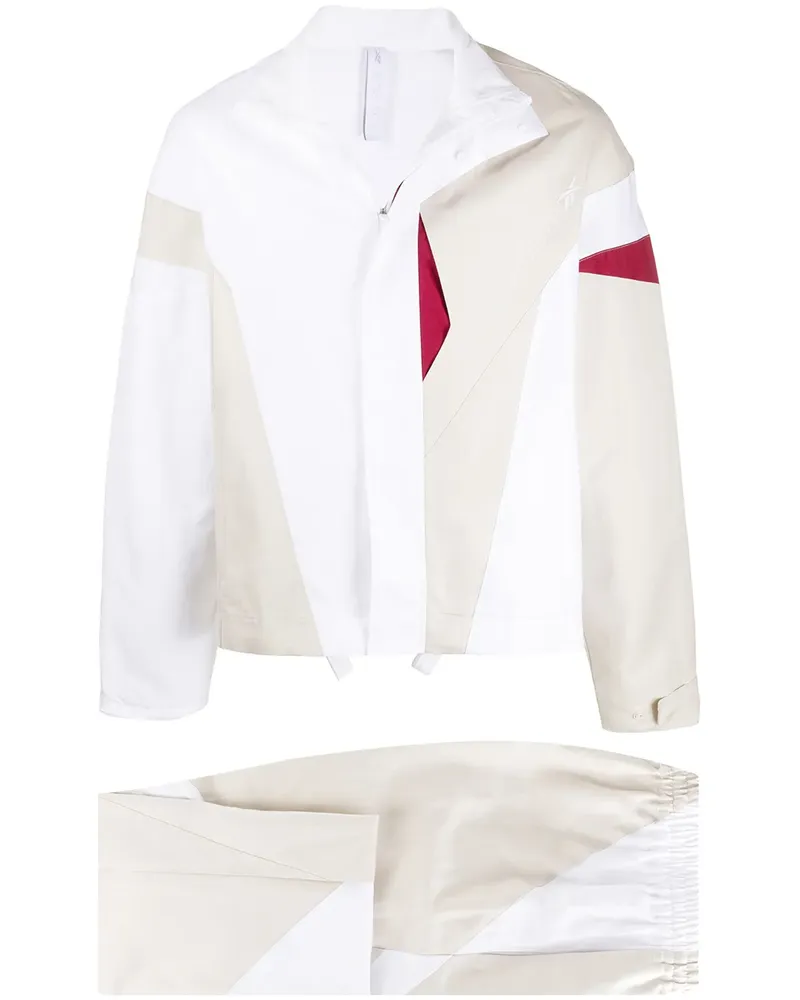 Reebok Jacke in Colour-Block-Optik - Weiß Weiß