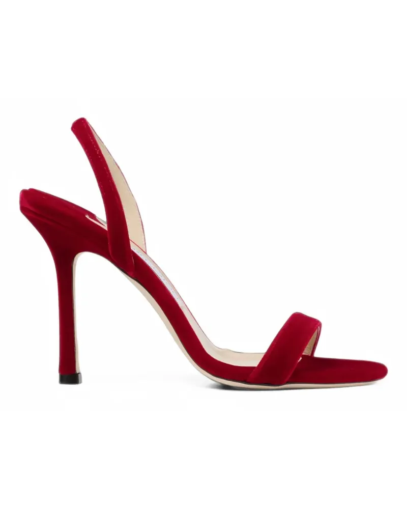 Jimmy Choo Jenn Slingback-Sandalen aus Wildleder - Rot Rot