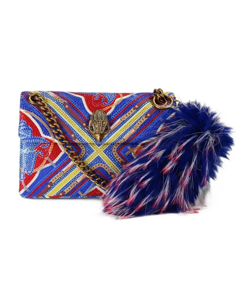 Kurt Geiger small Eagle crystal-embellished shoulder bag - Blau Blau