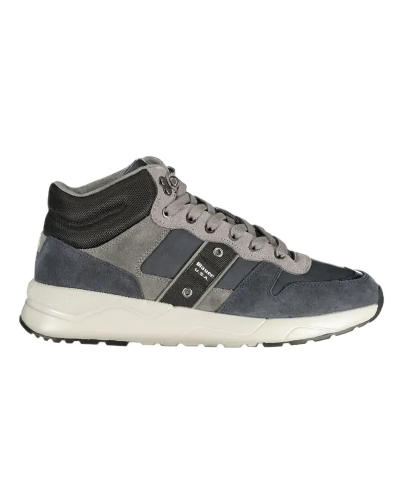 Blauer Ozark04/NUS panelled high-top sneakers Blau