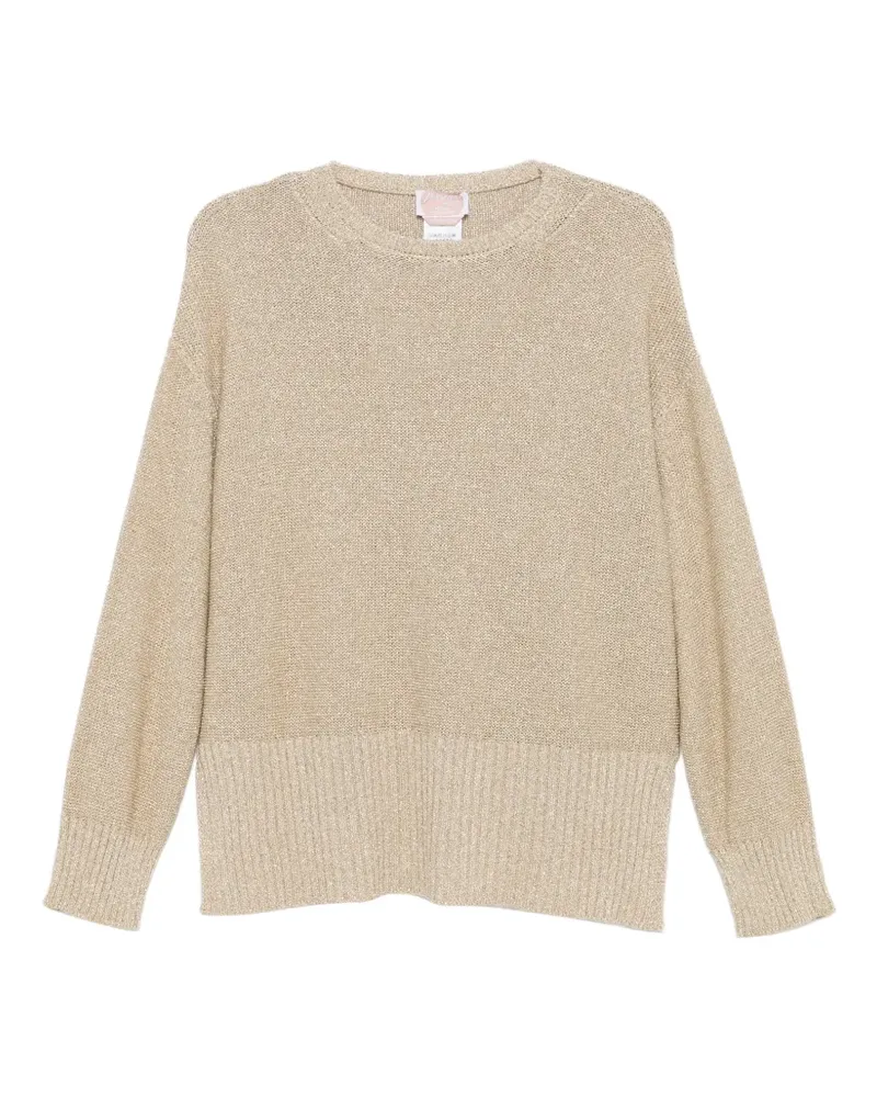 Marina Rinaldi Pullover mit rundem Ausschnitt - Nude Nude