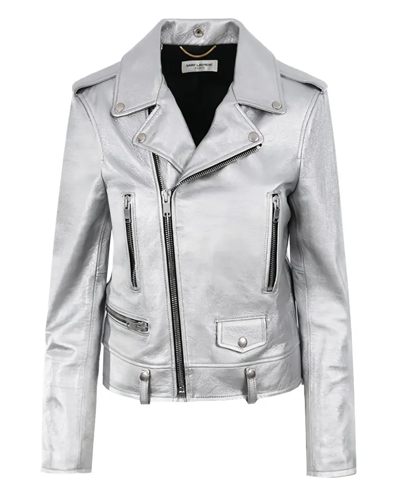 Saint Laurent biker jacket - Metallic Metallic