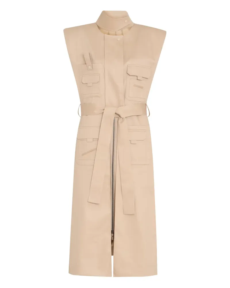 Gloria Coelho Kleid mit Gürtel - Nude Nude