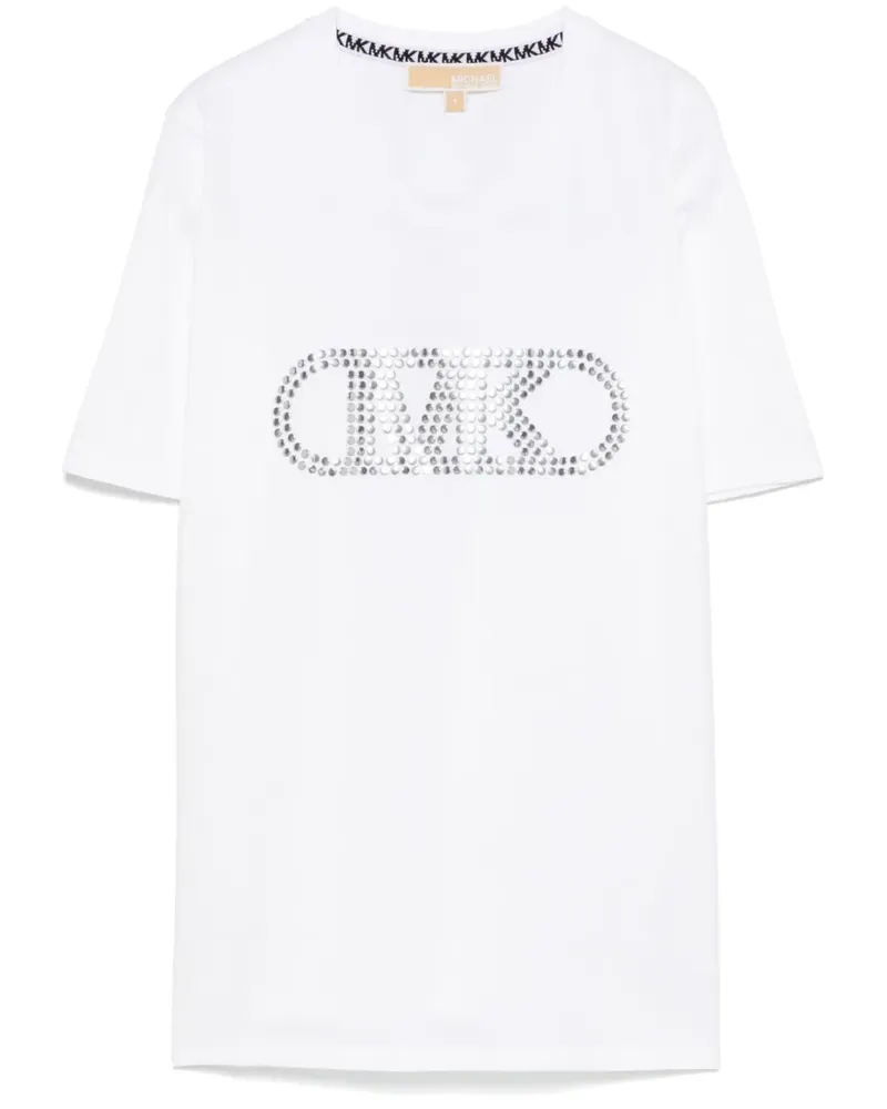 Michael Kors T-Shirt mit Empire-Nieten - Weiß Weiß