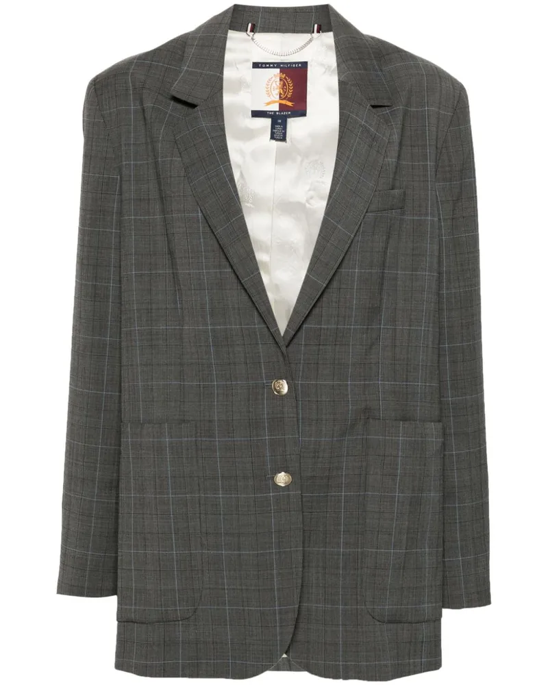 Tommy Hilfiger Karierter Blazer Grau