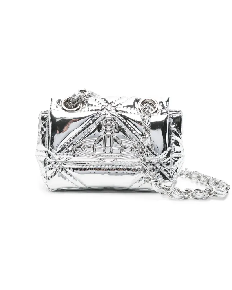 Vivienne Westwood Gesteppte Vinnie Mini-Tasche - Q401 SILVER Q401