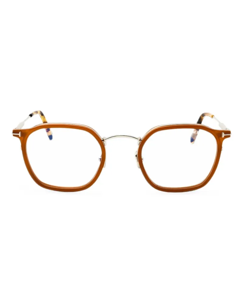 Tom Ford Brille mit geometrischem Gestell - Silber Silber