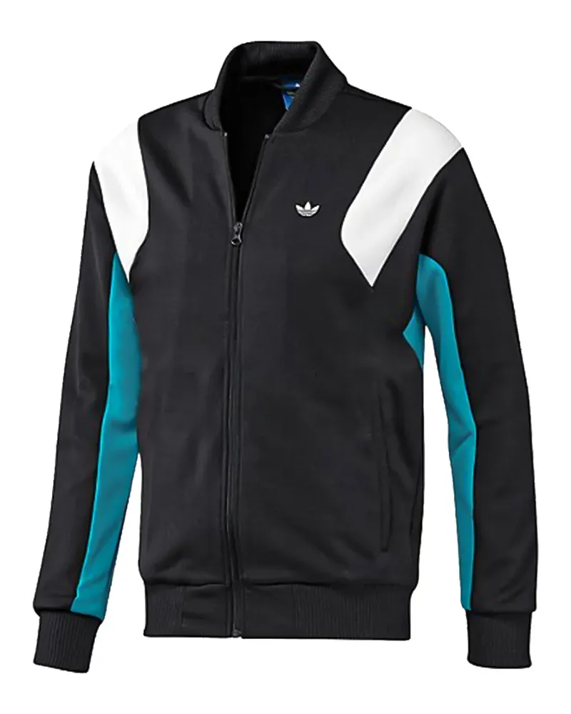 adidas Jacke mit Logo-Detail - Schwarz Schwarz