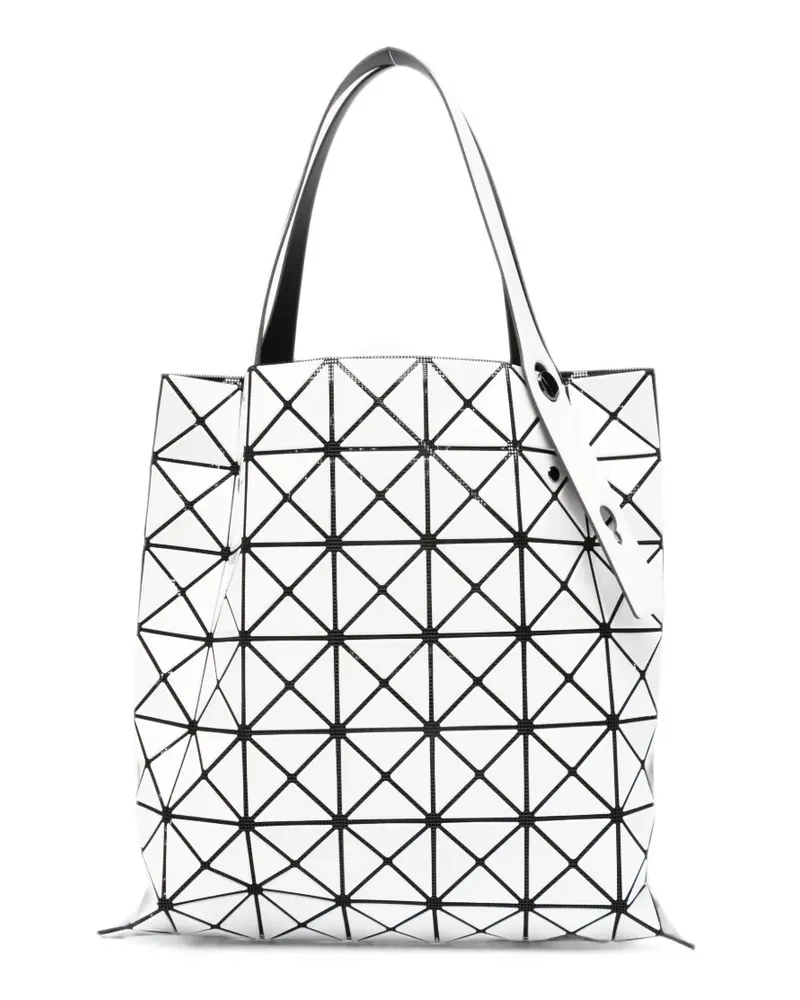 Issey Miyake geometric panel tote bag - Weiß Weiß