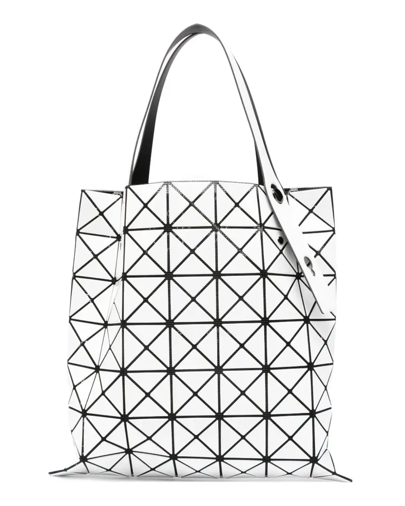 Issey Miyake Shopper mit geometrischem Print - Weiß Weiß