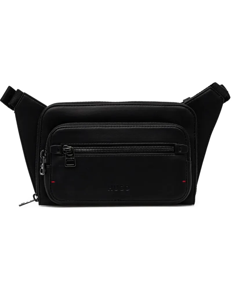 HUGO BOSS Gürteltasche mit Logo-Prägung - Schwarz Schwarz