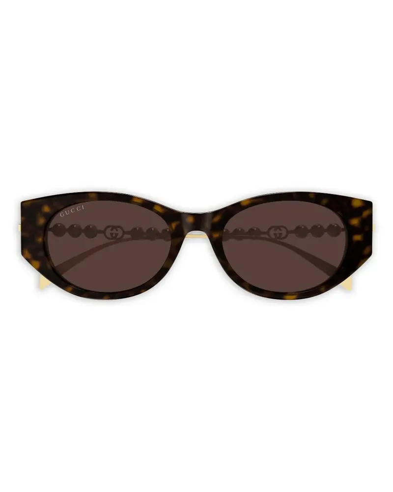 Gucci GG1970SA Cat-Eye-Sonnenbrille mit Perlen - Braun Braun