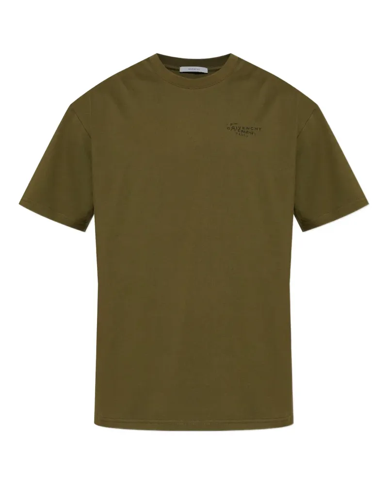 Givenchy T-Shirt mit Logo - Grün Grün
