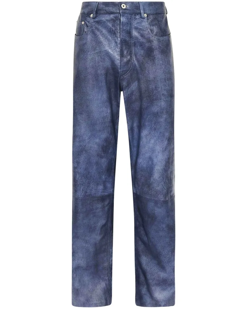 J.W.Anderson Lederhose mit geradem Bein - Blau Blau