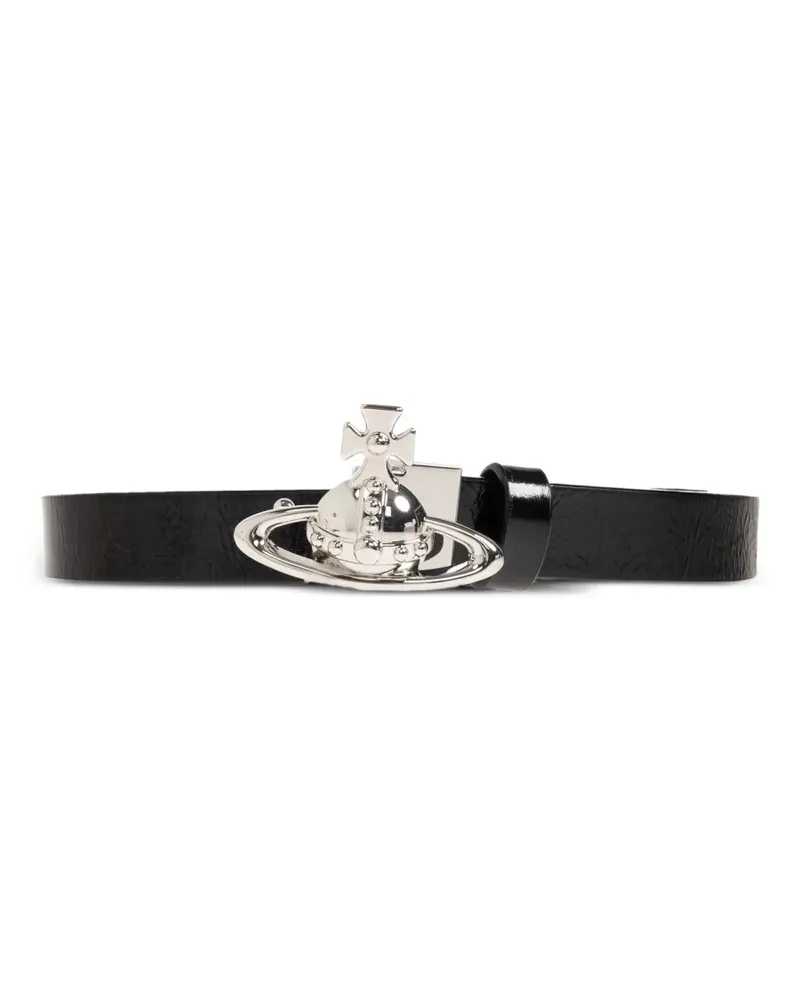 Vivienne Westwood Gürtel mit Logo-Schild - Schwarz Schwarz