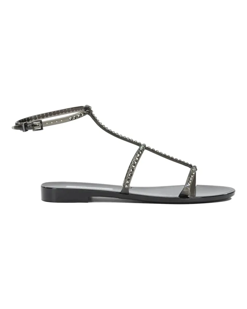Menghi crystal-embellished cage-strap sandals - Schwarz Schwarz