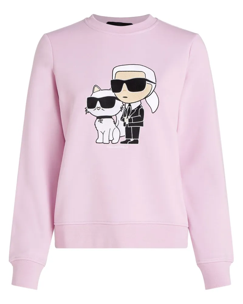 Karl Lagerfeld Ikon Karl & Choupette Sweatshirt - Rosa Rosa