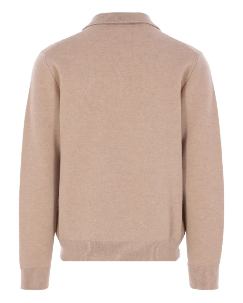 LARDINI Cardigan mit Reißverschluss - Nude Nude