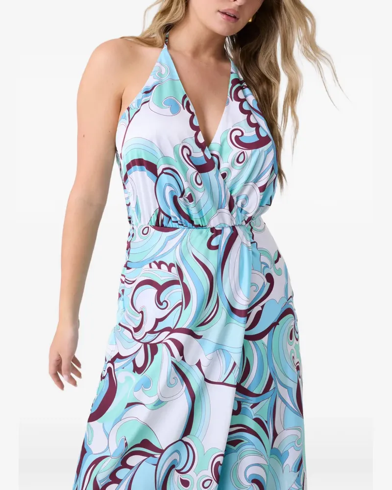 Guess Kleid mit abstraktem Print - Blau Blau