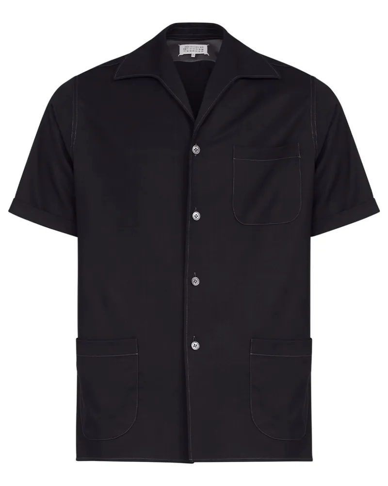 Maison Margiela Hemd mit kurzen Ärmeln - Schwarz Schwarz