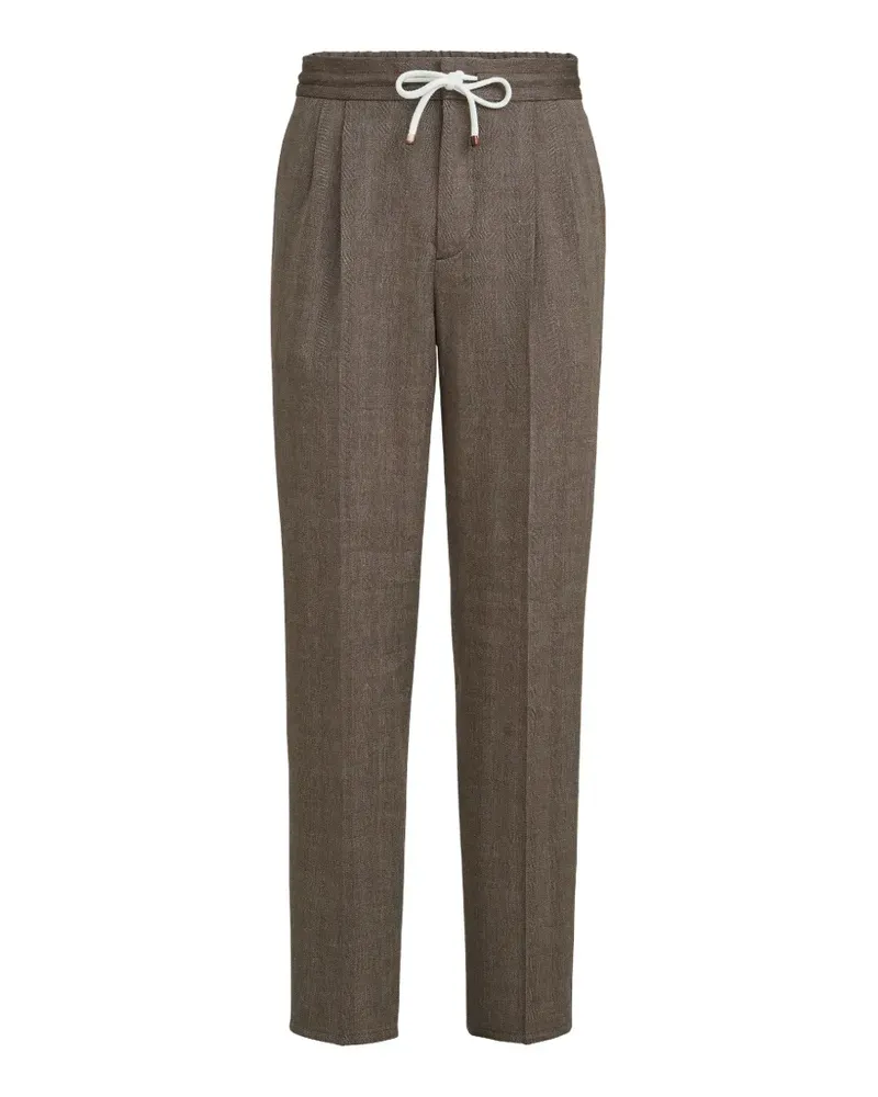 Brunello Cucinelli drawstring trousers - Braun Braun