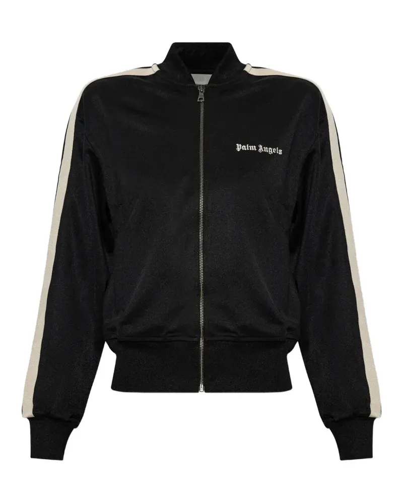 Palm Angels embroidered logo side-stripe sweatshirt - Schwarz Schwarz