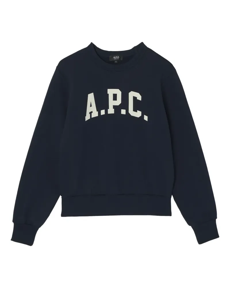 A.P.C. Sweatshirt mit Logo - Schwarz Schwarz