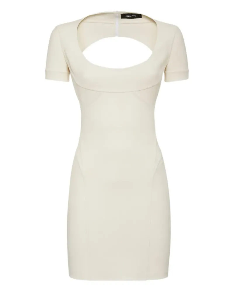 Dsquared2 Minikleid mit Cut-Out - Weiß Weiß