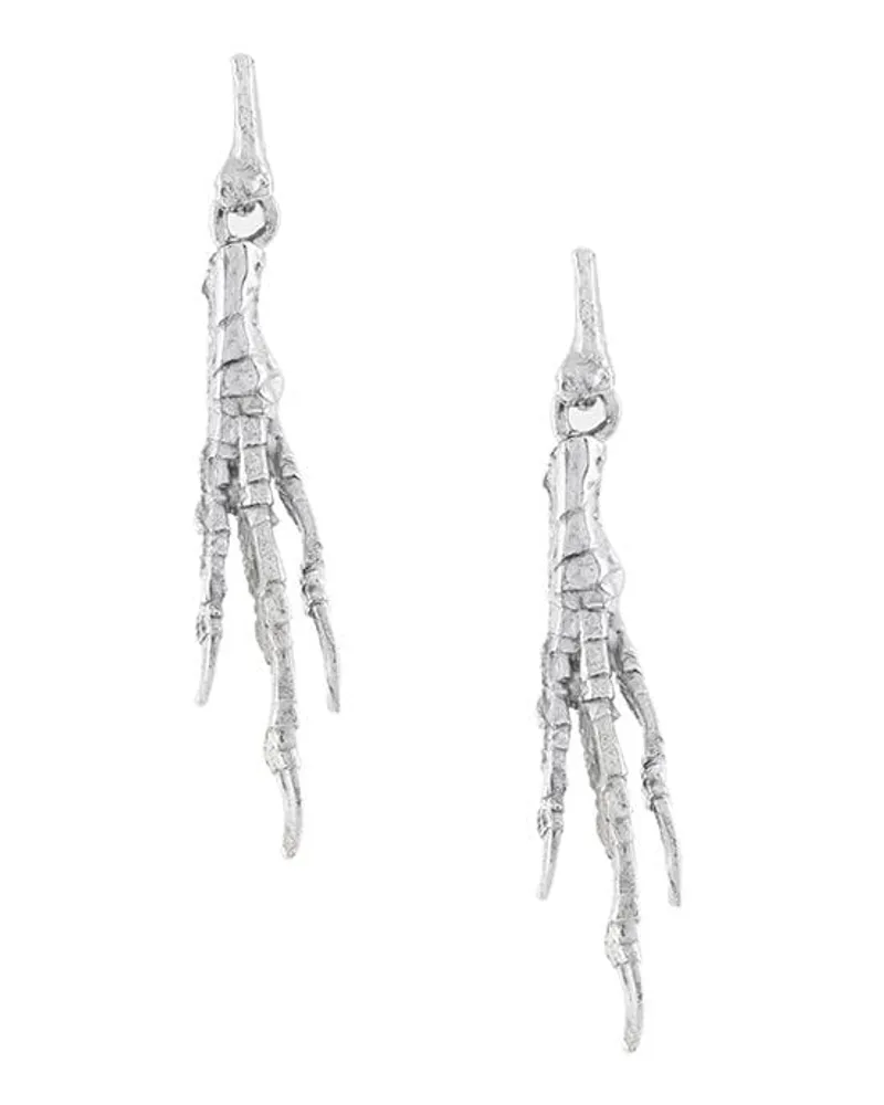 Wouters & Hendrix 18kt Große 'Crows's Claw' Goldohrringe - Metallic Metallic