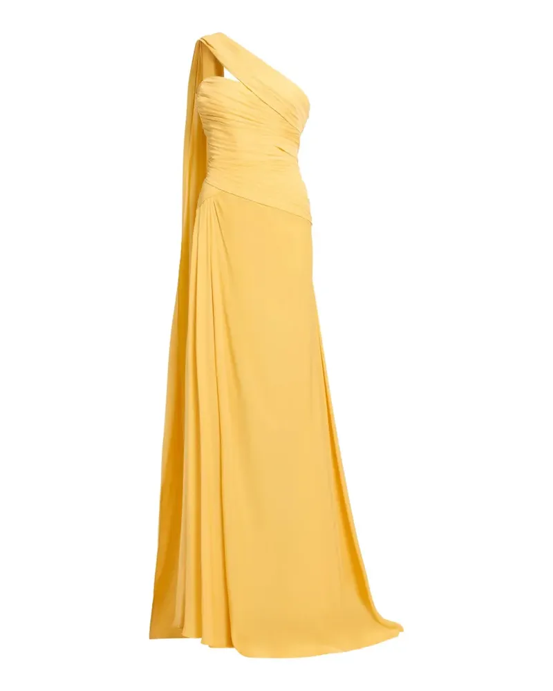 Elie Saab Drapierte One-Shoulder-Abendkleid - Gelb Gelb